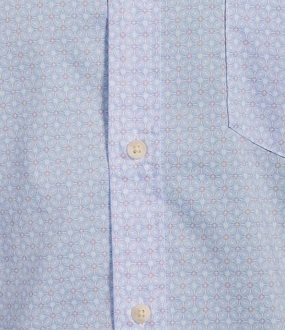 Rowm Rec + Relax Long Sleeve Performance Tile Geometric Print Shirt Product Image