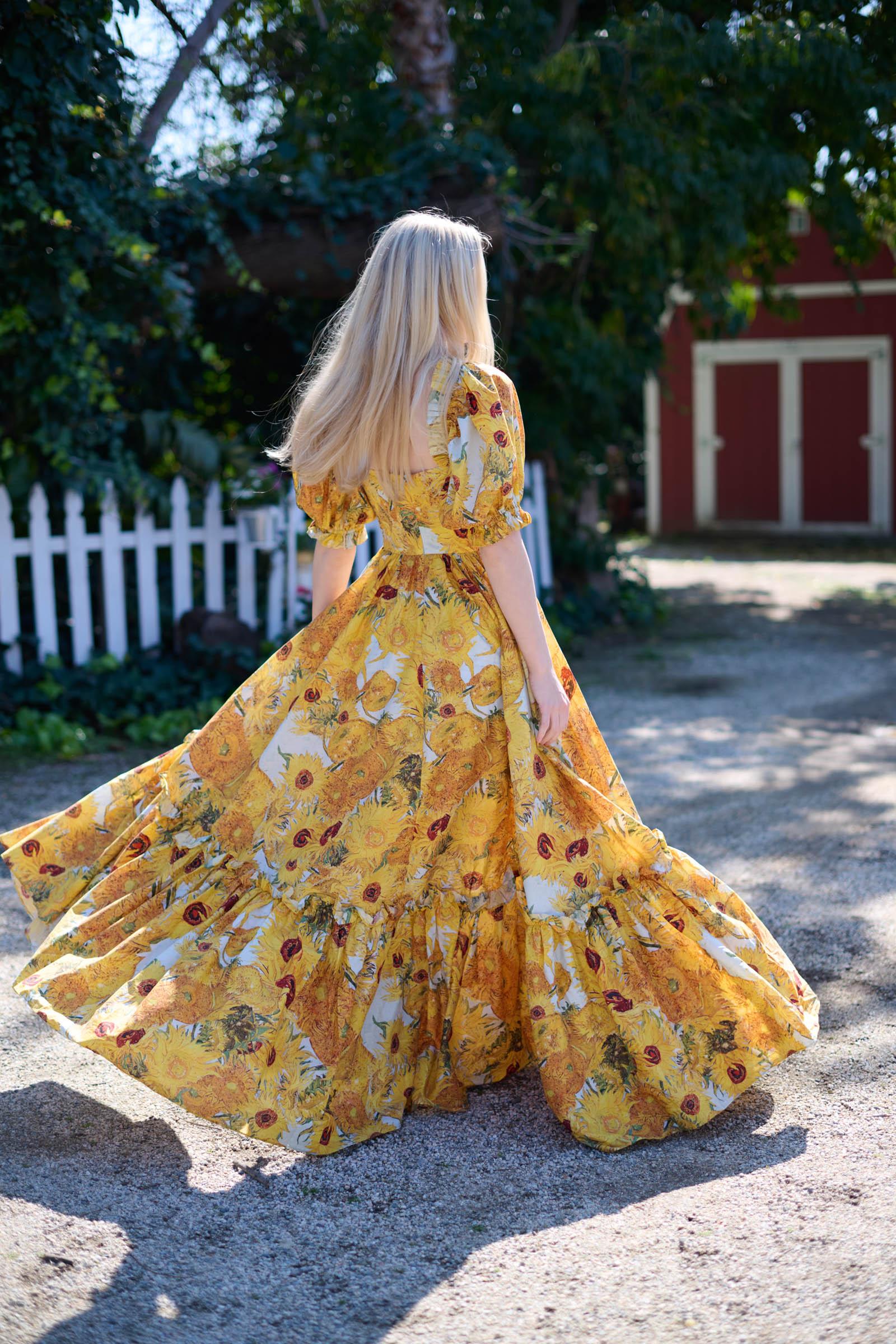 Sunflowers Cotton Ritz Gown Product Image