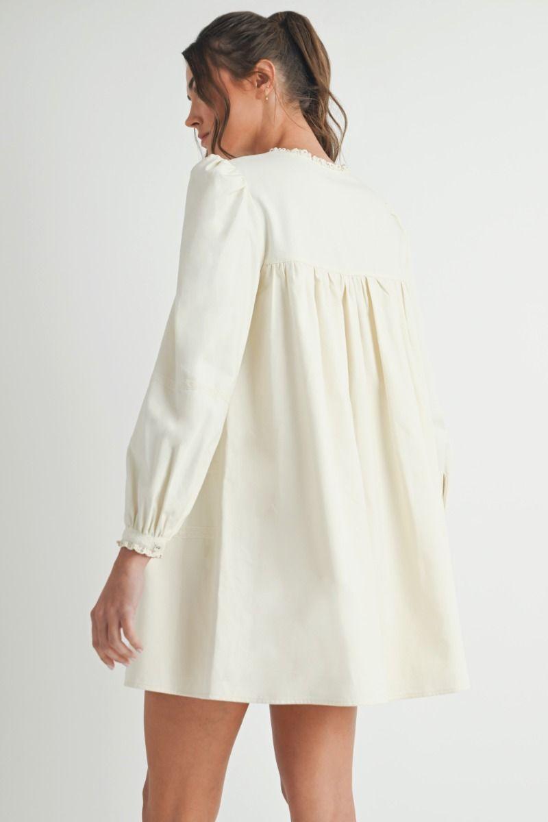 Denim Bow Minidress Product Image