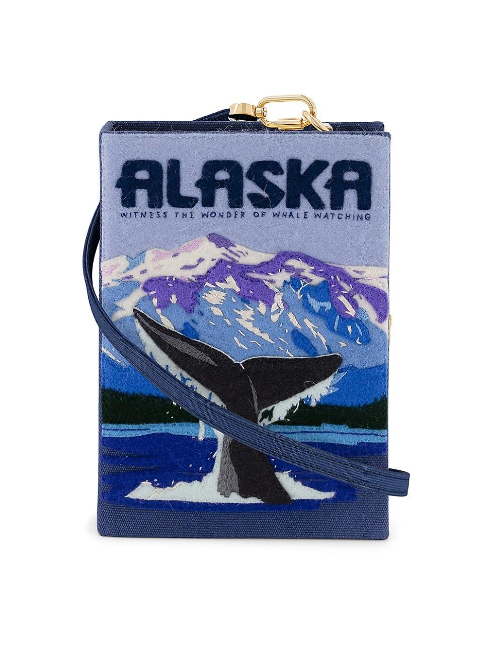 Womens Voyages Alaska Embroidered Book Clutch Product Image