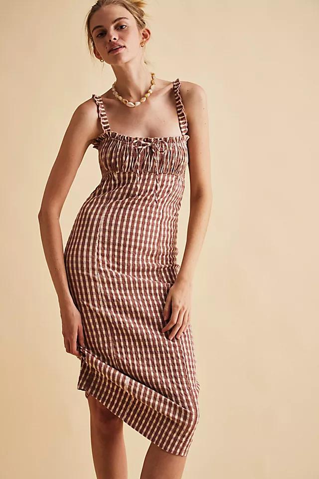Lucinda Plaid Midi Dress Product Image