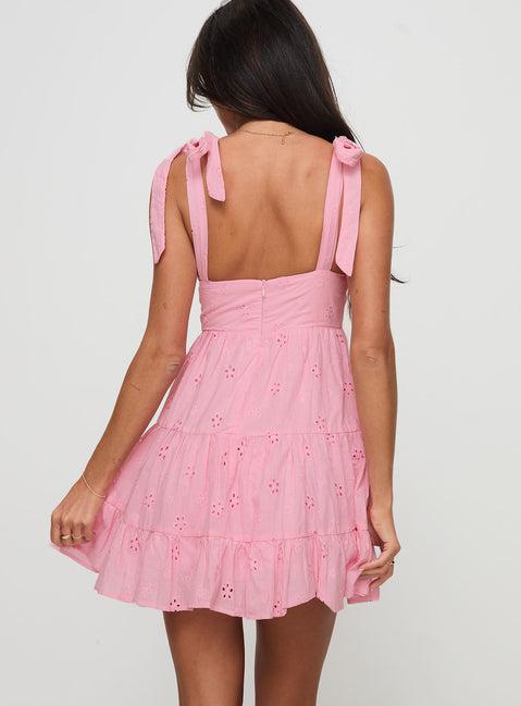 Galvis Mini Dress Pink Product Image