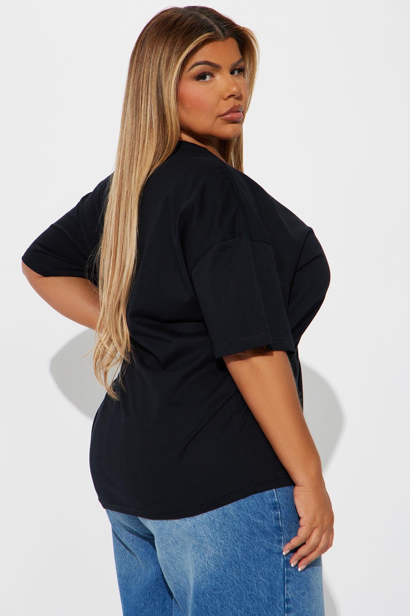 90's & R&B Kind Of Love Oversized Tee - Black Product Image