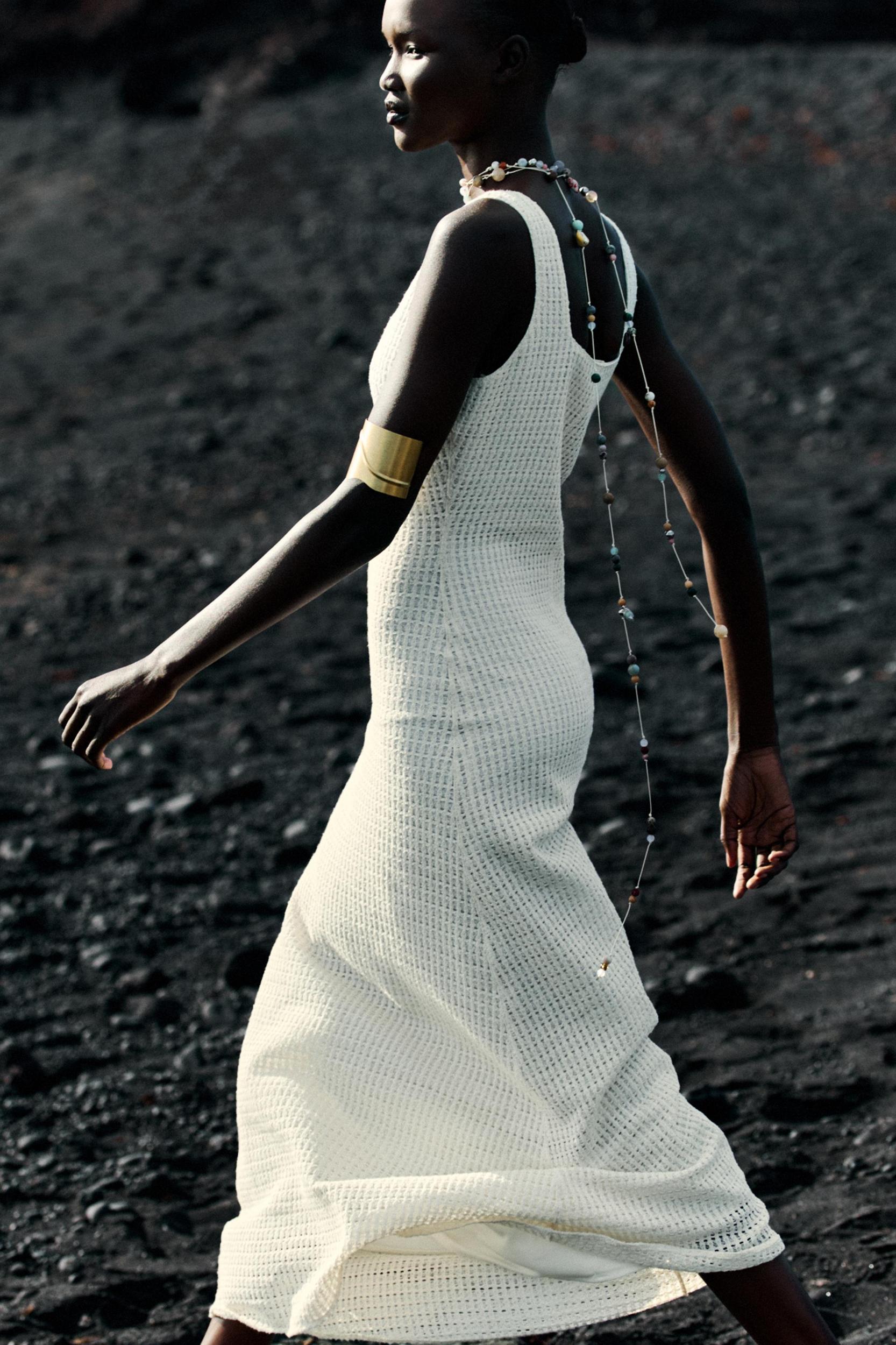 CROCHET MIDI DRESS Product Image