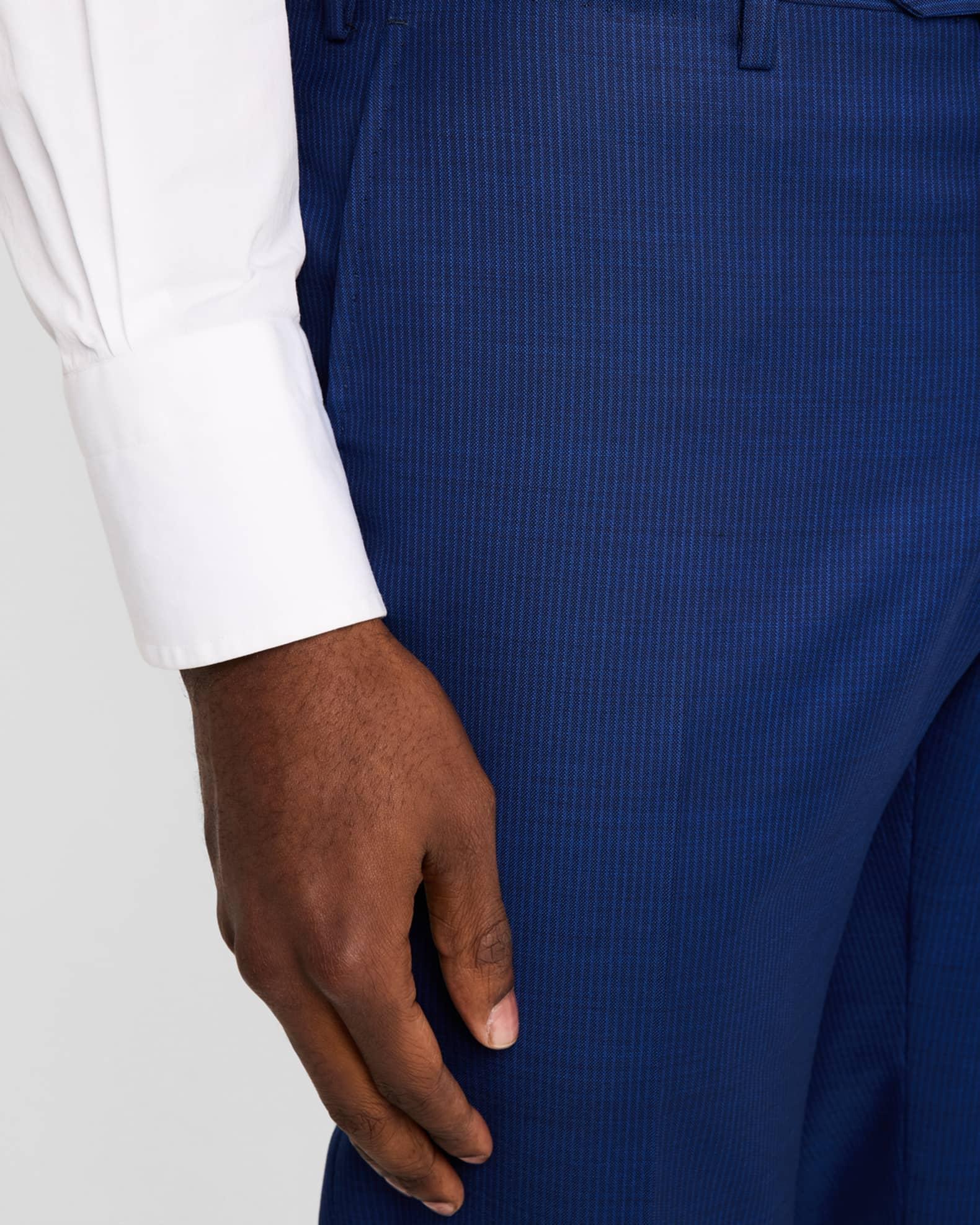 Men's Narrow Stripe Wool Suit Product Image