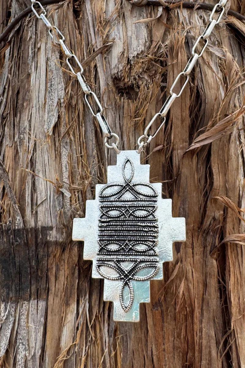 Sterling Kreek Stitched In Aztec Necklace Product Image