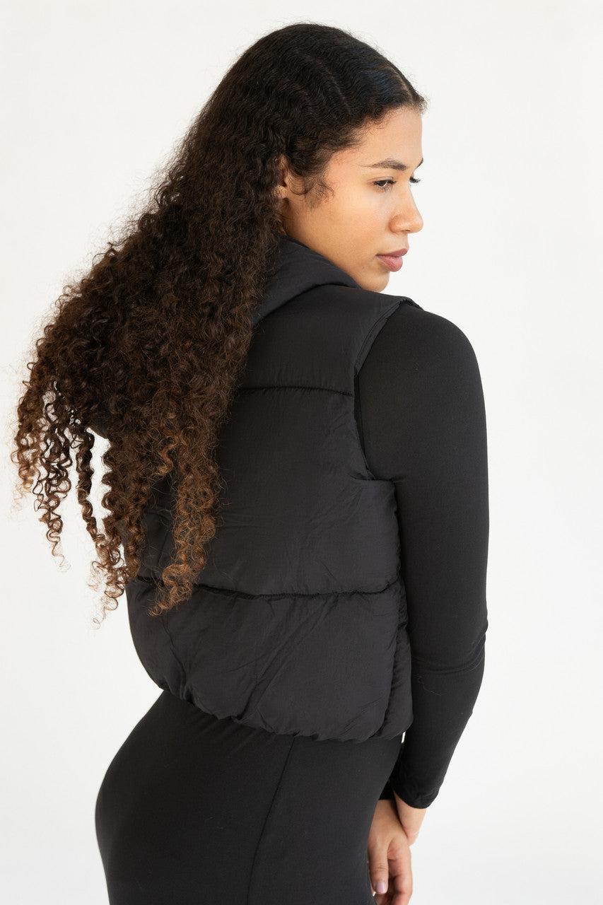 Hooded Utility Puffer Vest Product Image