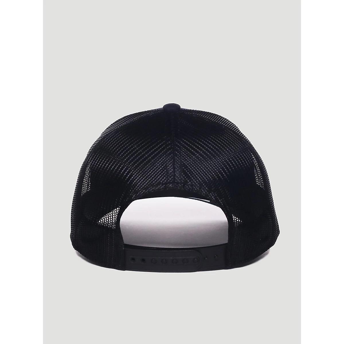 Men's Mesh Back Wrangler Hat in Black/Navy Product Image