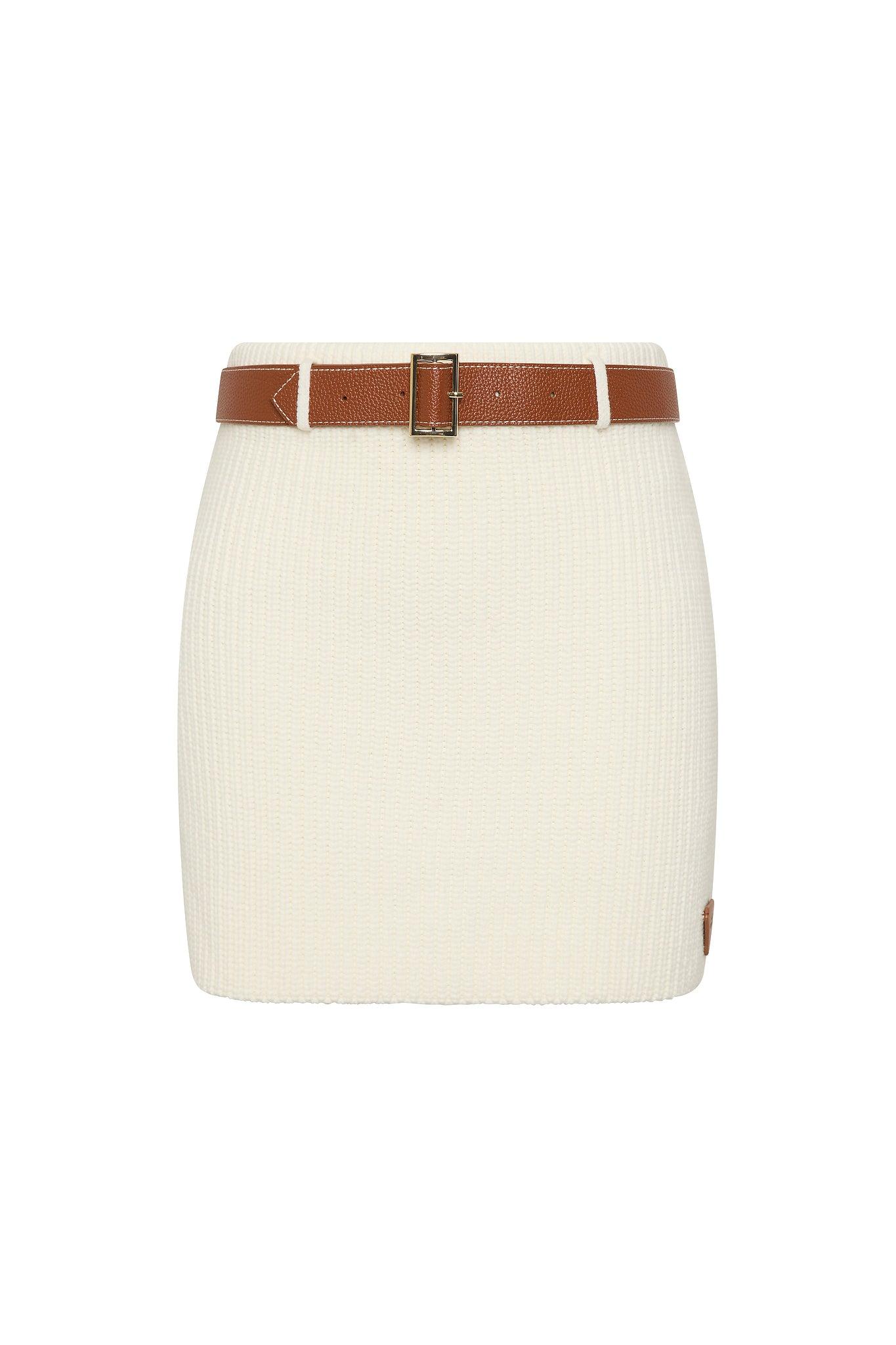 Thea Knit Mini Skirt Product Image