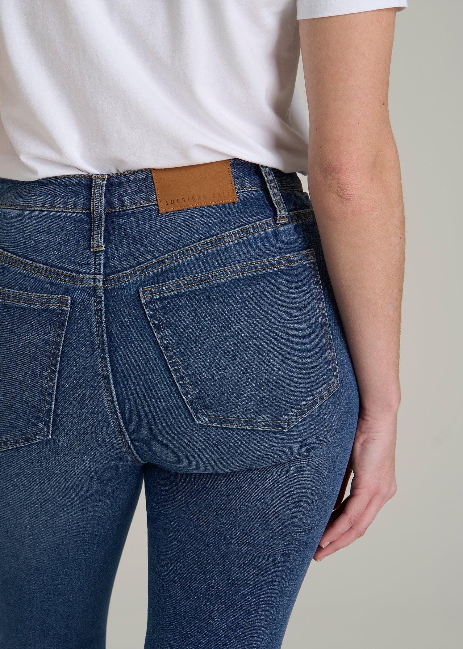 Chloe High Rise Flare Jeans for Tall Women in Stellar Blue Wash Female Product Image