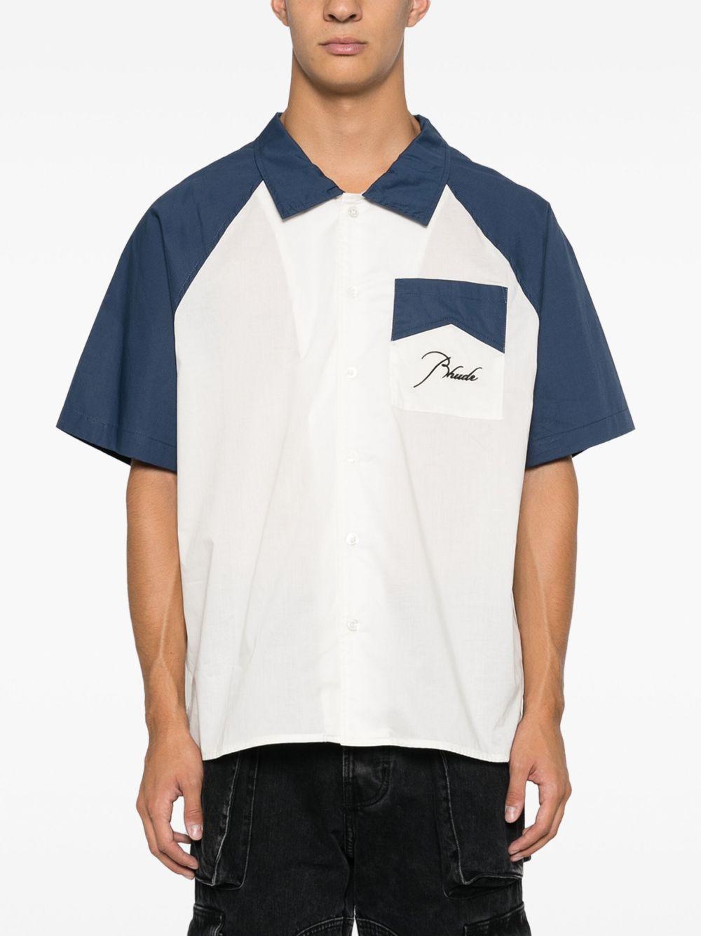 two-tone cotton shirt Product Image