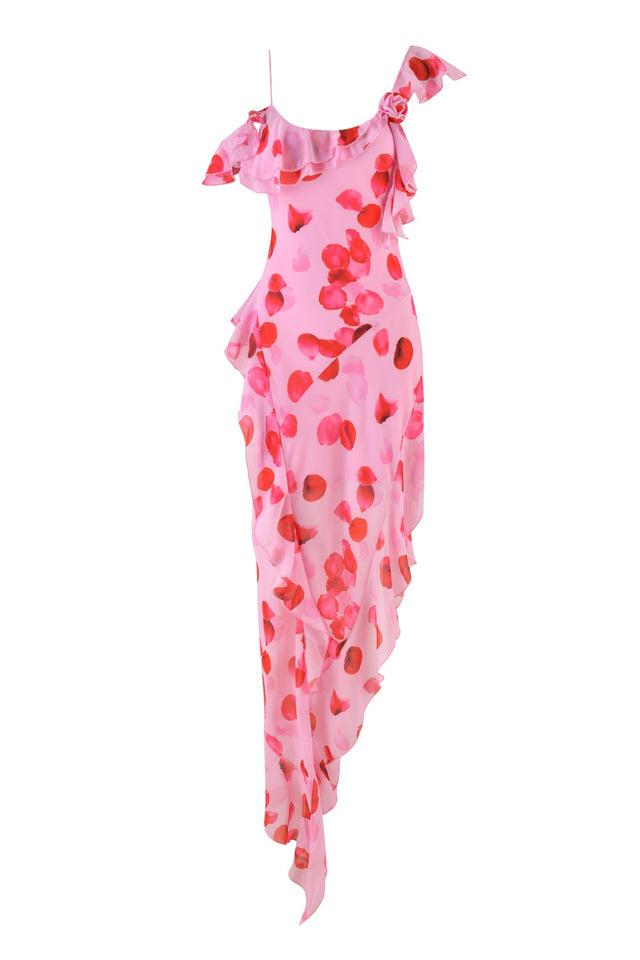 JULIETTA MAXI DRESS - PINK : PEACH PRETTY PETAL Product Image