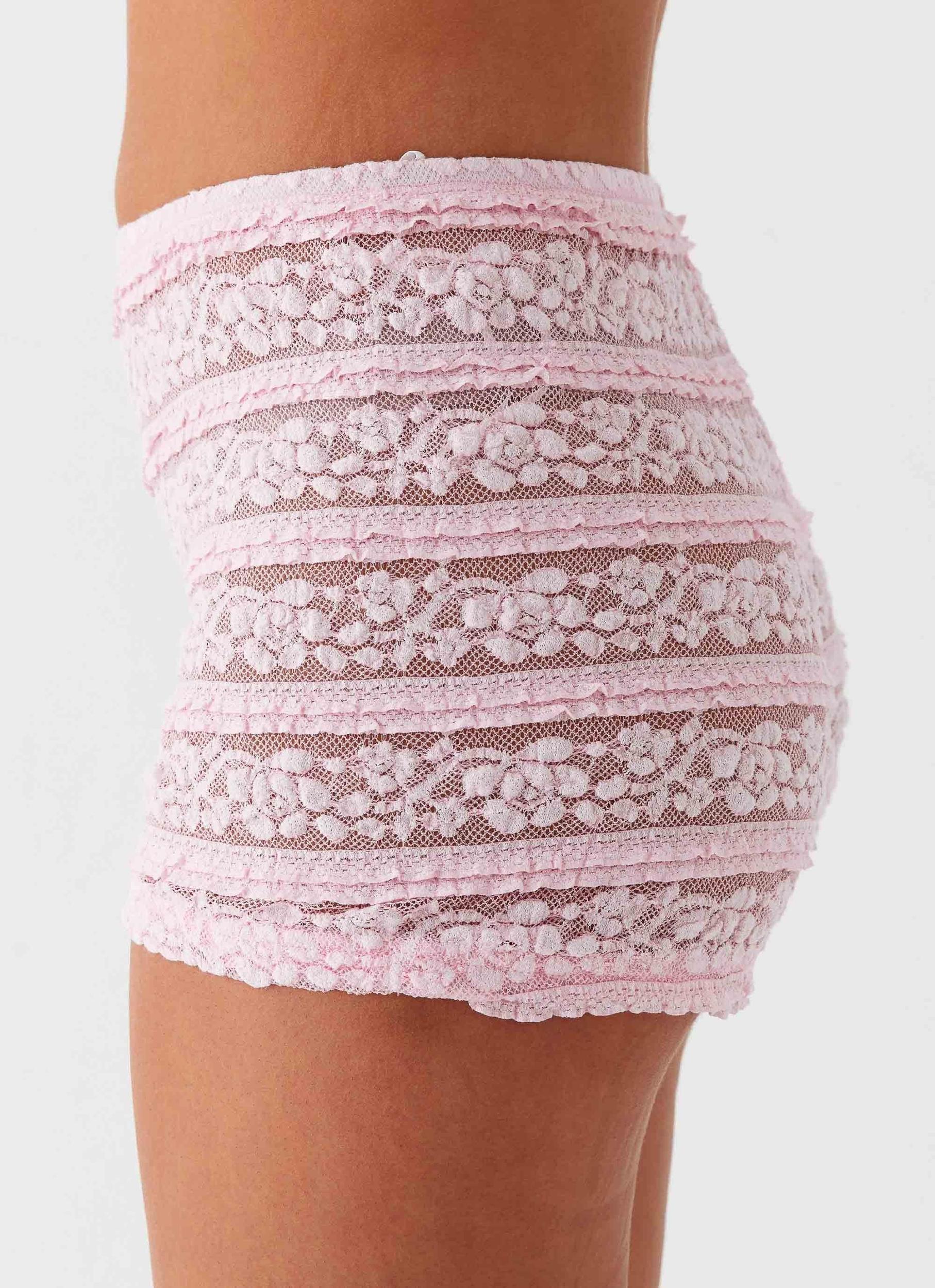 Desert Isle Mini Shorts - Pink Product Image