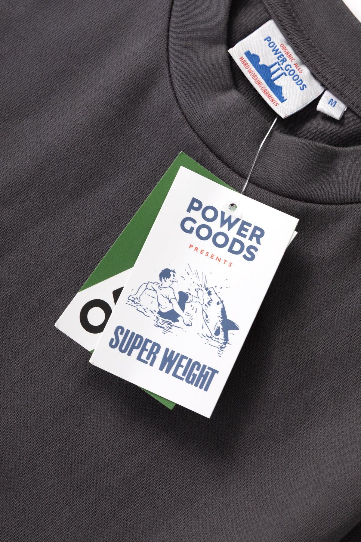 Power Goods - Super Weight T-Shirt - Washed Black Product Image