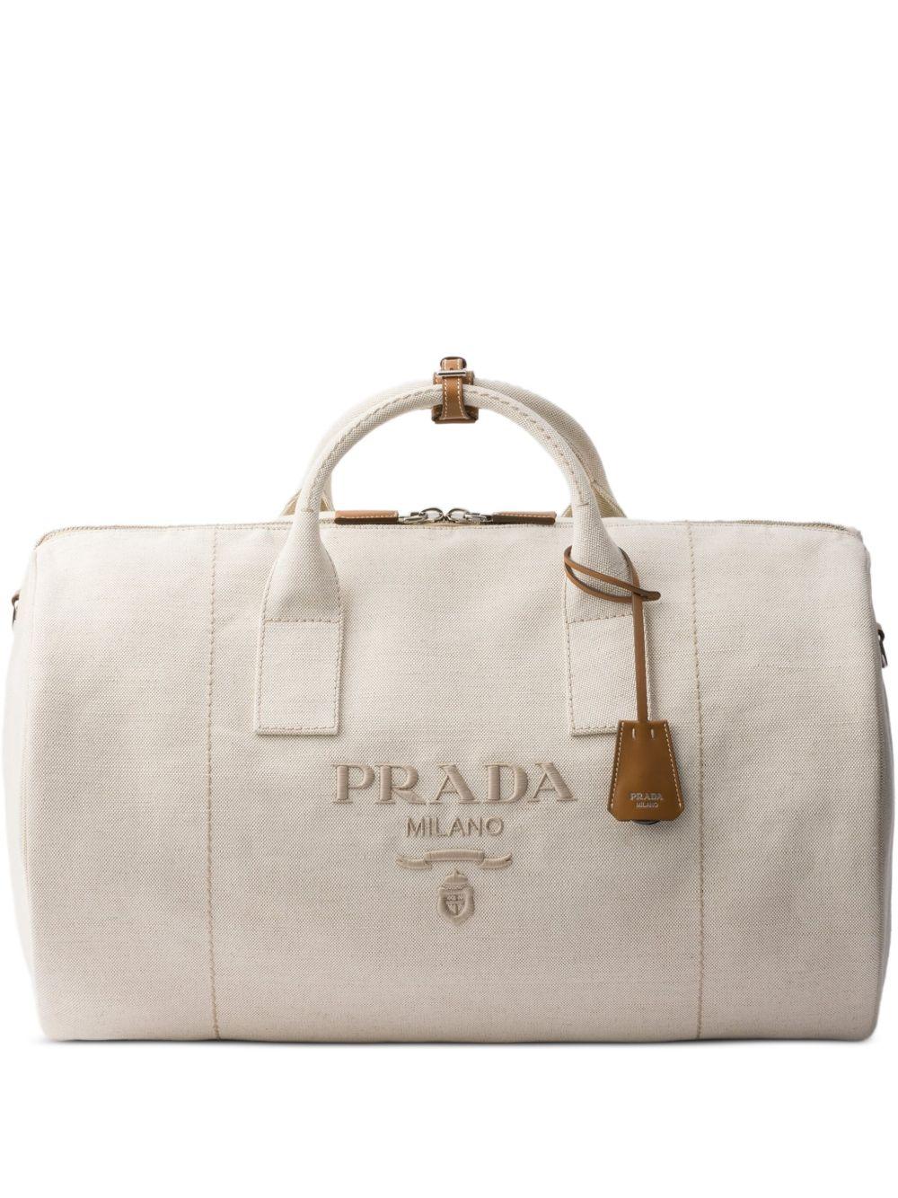 logo-embossed duffle bag Product Image