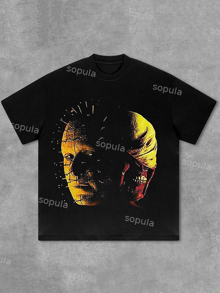 Sopula Mummy Graphic Print Cotton T-Shirt Product Image