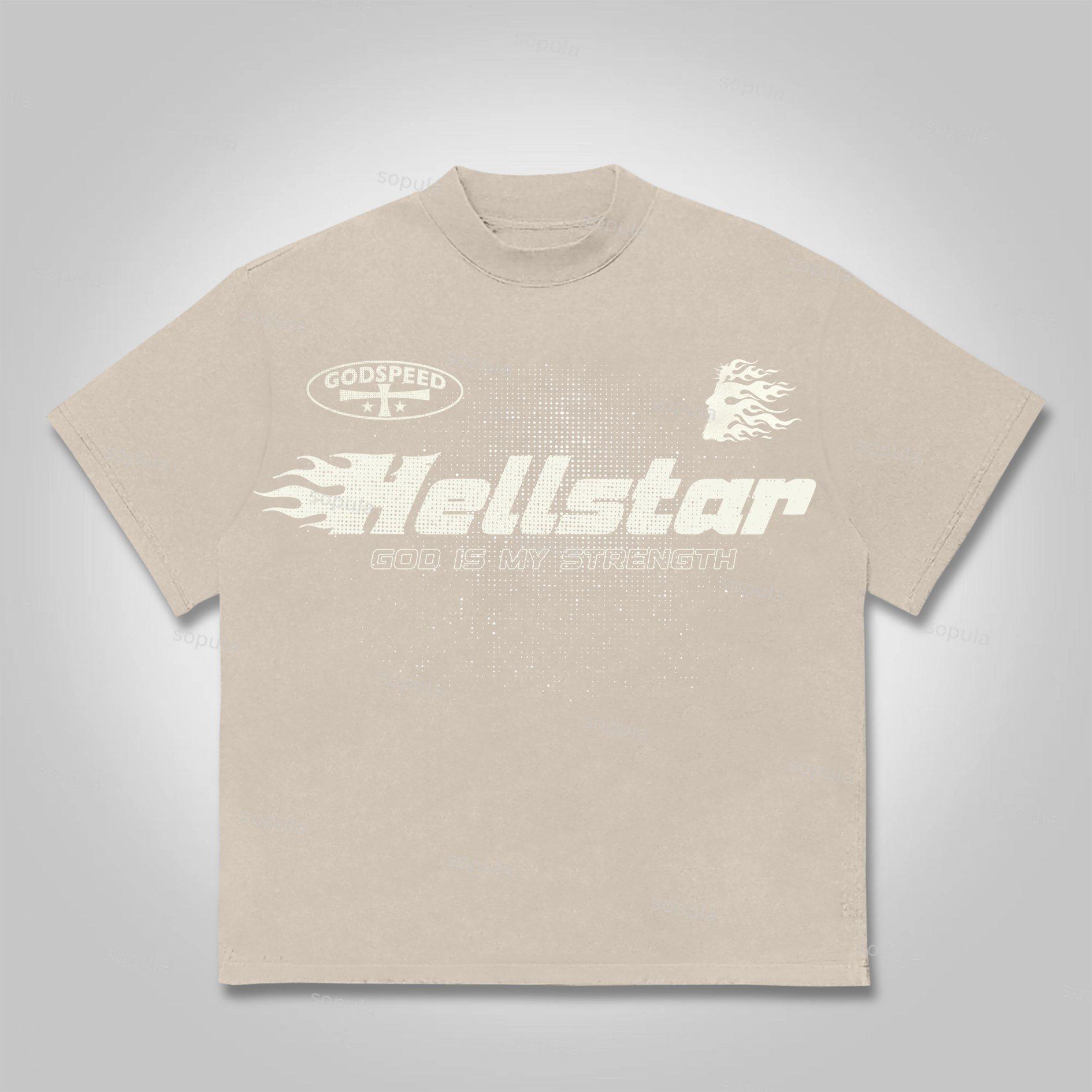 Jesus Flame Silhouette Network Vintage Graphic Cotton T-Shirt Product Image