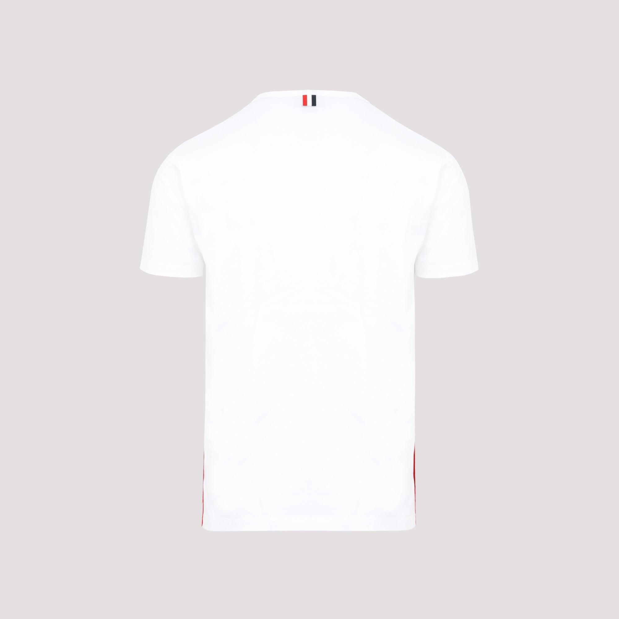THOM BROWNE Oversized Pocket T-shirt Clothing In White Product Image