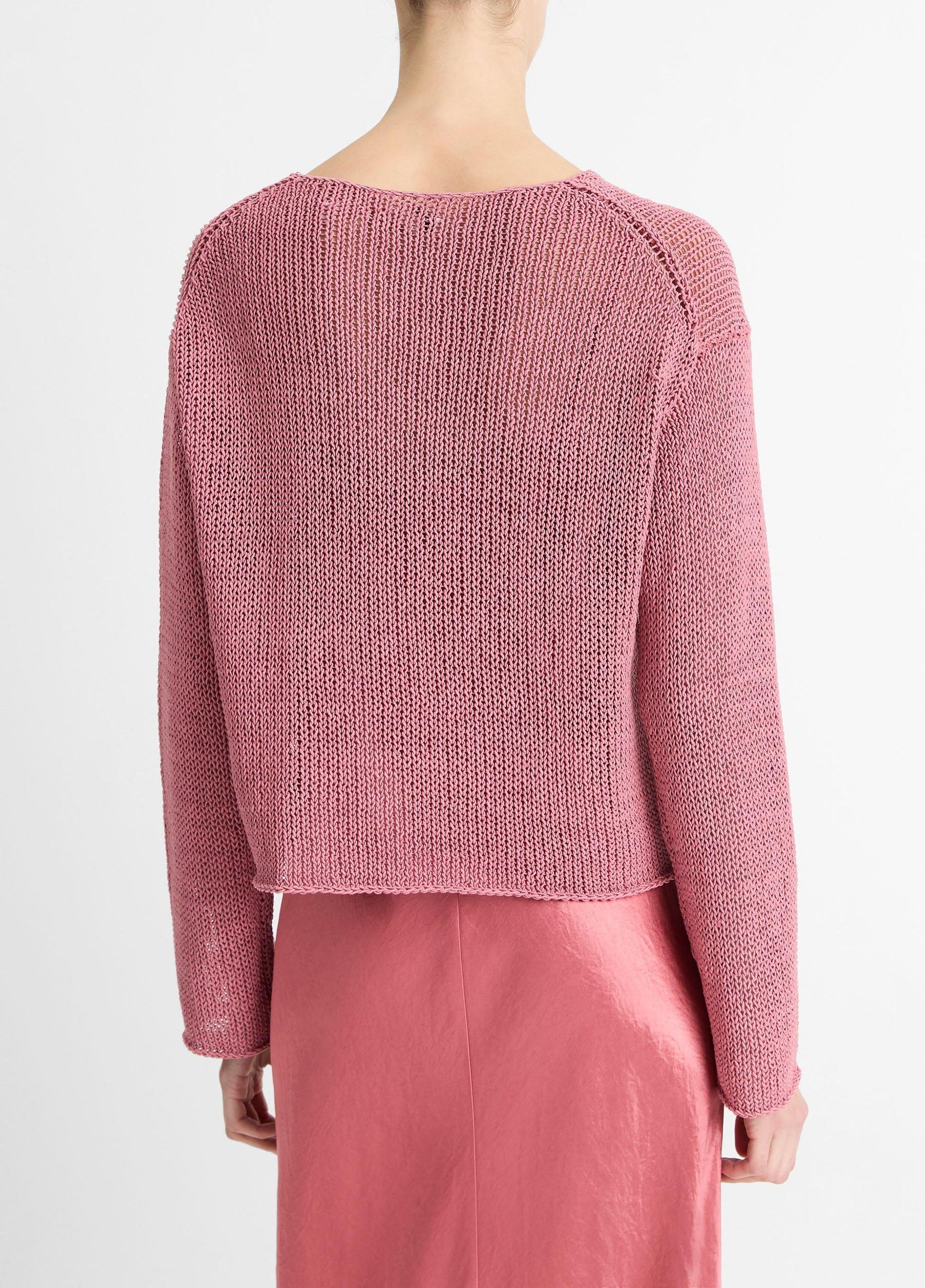 Italian Coated Cotton-Blend Sweater Product Image