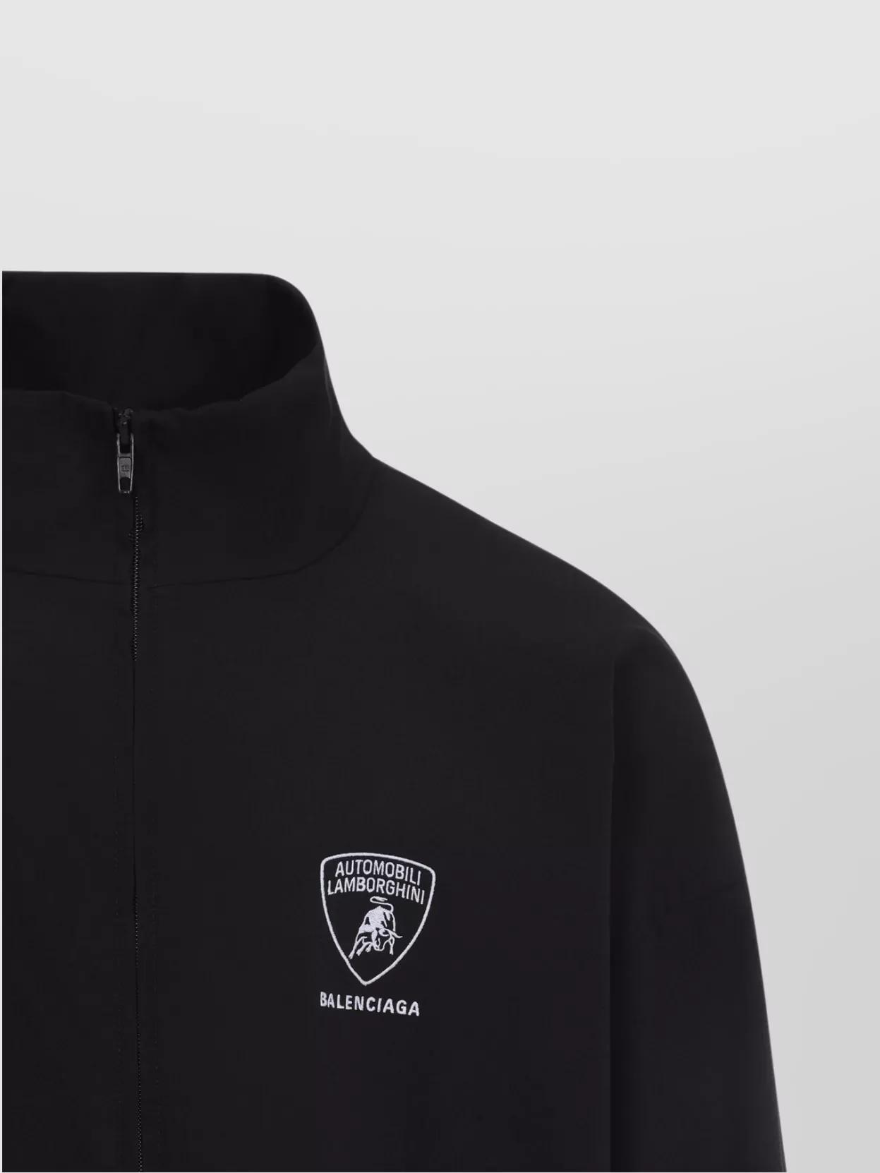 BALENCIAGA Gender Inclusive Oversize Cocoon Kick Technical Ripstop Windbreaker In Black Product Image