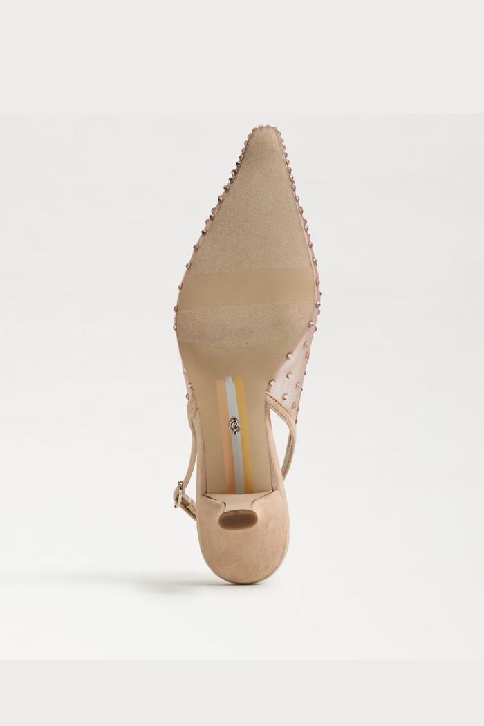 Bianka Mesh Slingback Heel- Tan Mesh Product Image