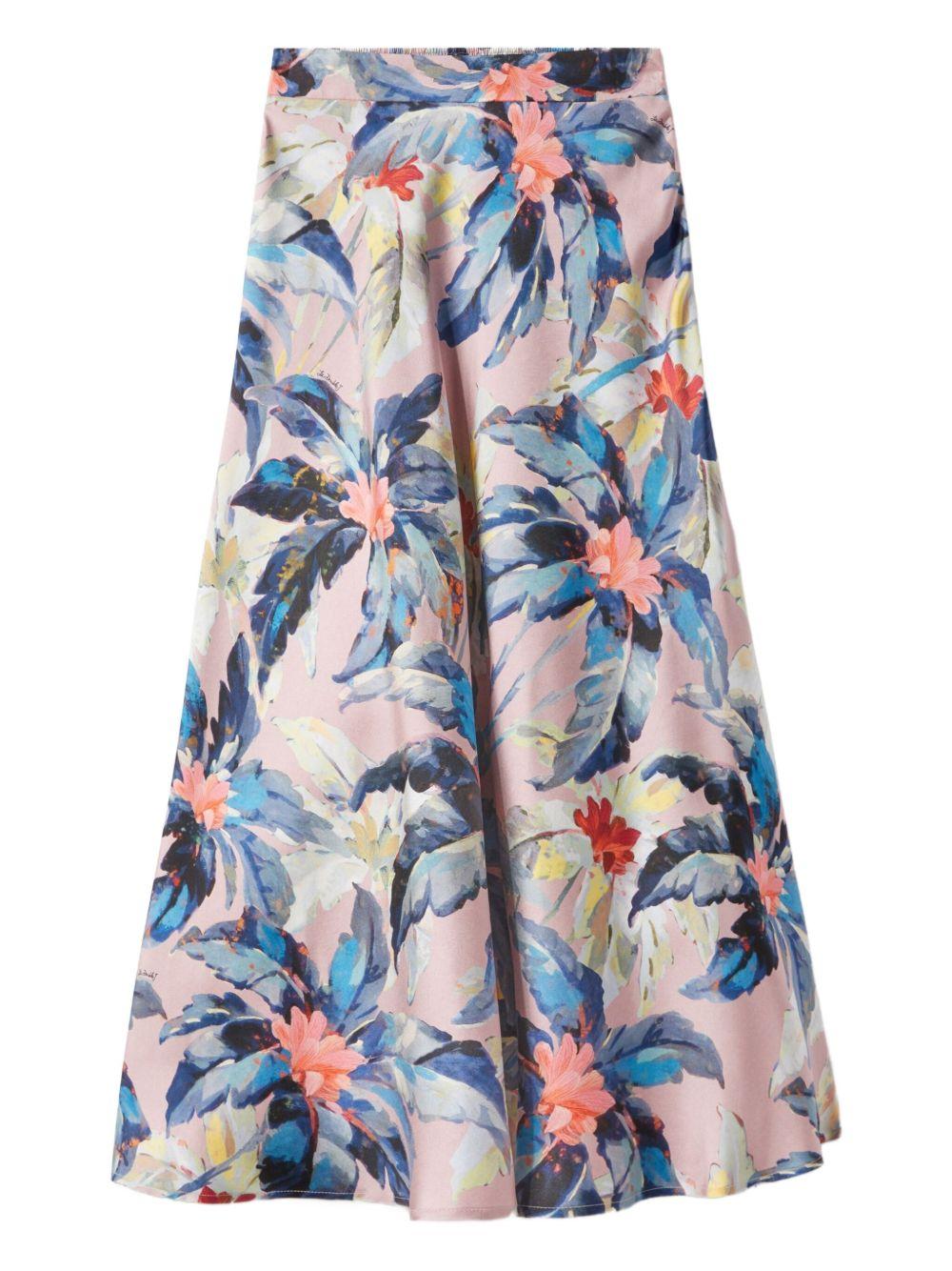 Lungomare floral-print midi skirt Product Image