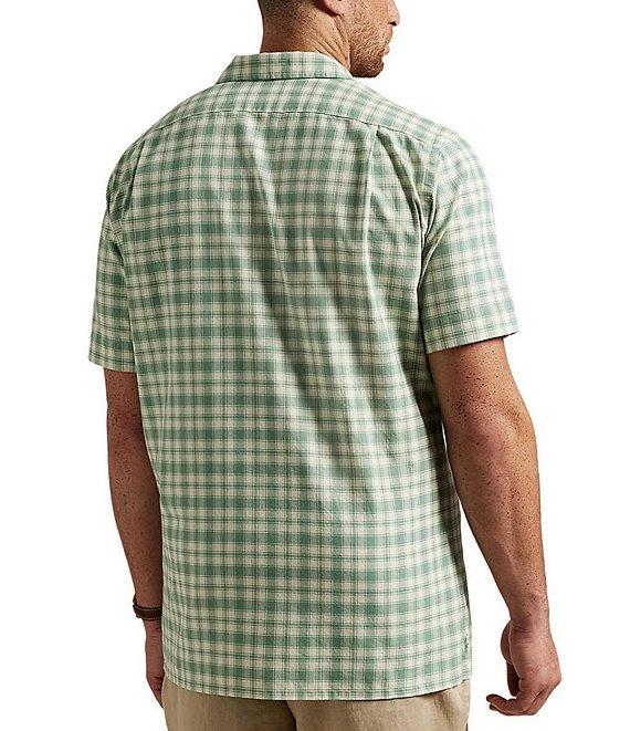 Polo Ralph Lauren Big & Tall Plaid Oxford Short Sleeve Woven Camp Shirt Product Image