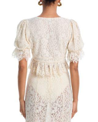 Wayla Lace Elbow Sleeve Top Product Image