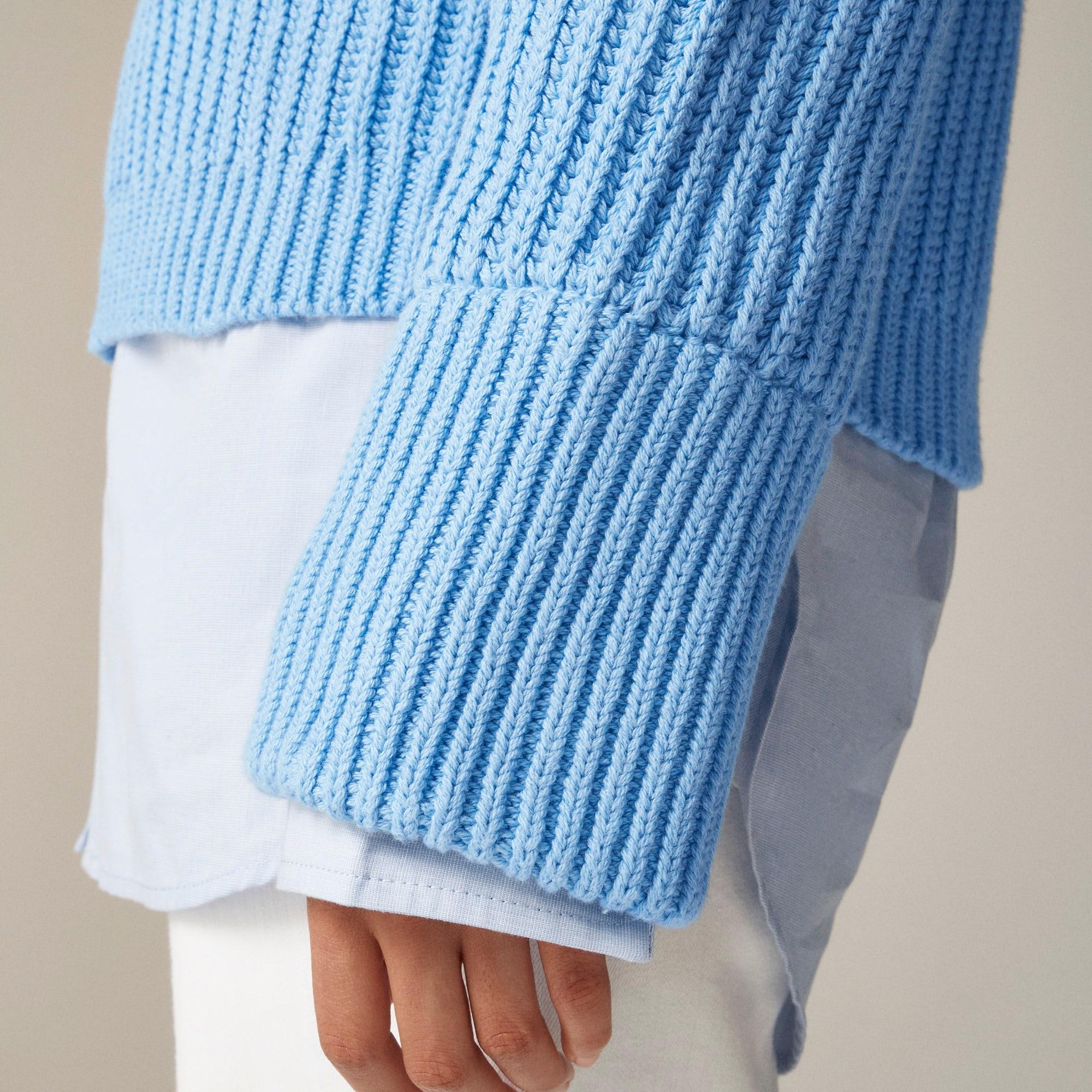 Heritage cotton fisherman crewneck sweater Product Image