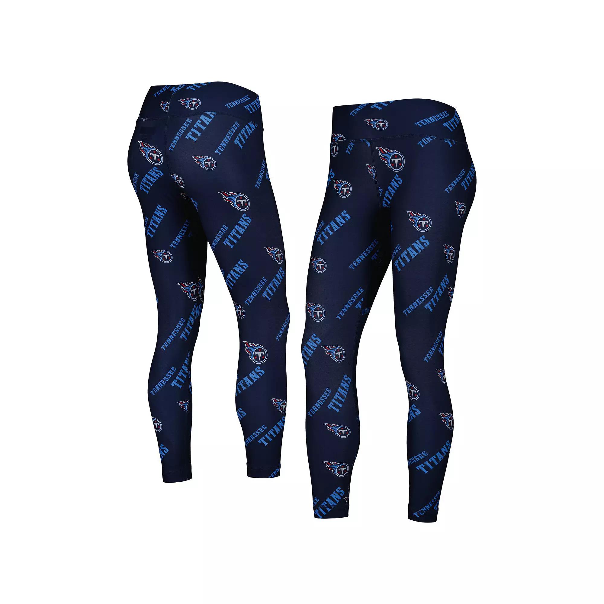 Women's Concepts Sport Navy Tennessee Titans Breakthrough Allover Print Lounge Leggings,  Product Image