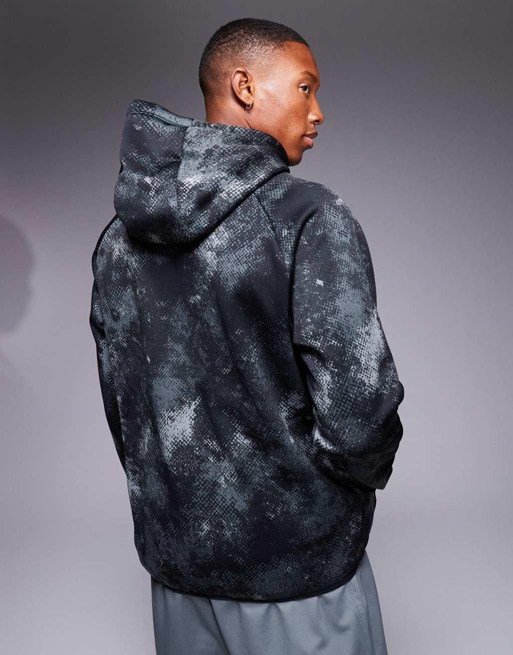 Nike Training Therma-Fit camo print hoodie in black Product Image