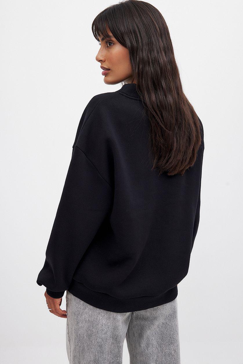 High Neck Detail Sweatshirt Product Image