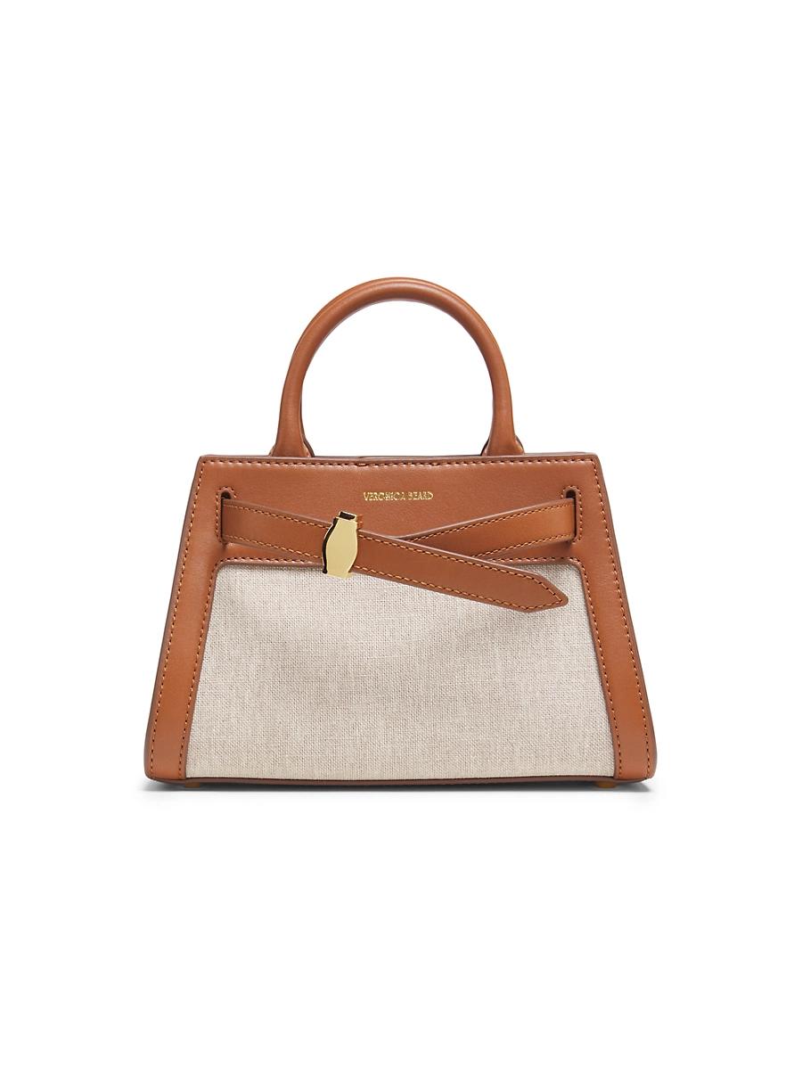 Womens Mini Dash Canvas & Leather Top Handle Bag Product Image