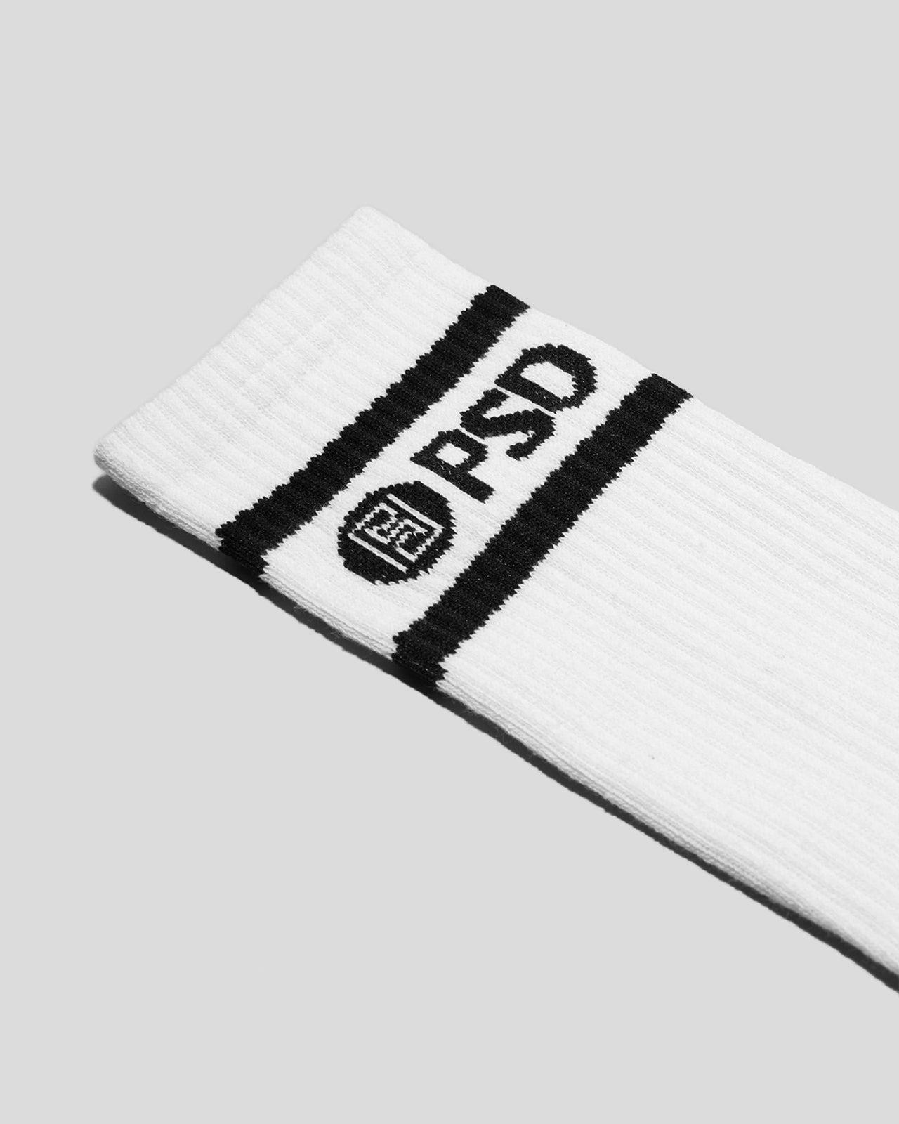 3 Pack - Logo Stripe Crew - White Male Product Image