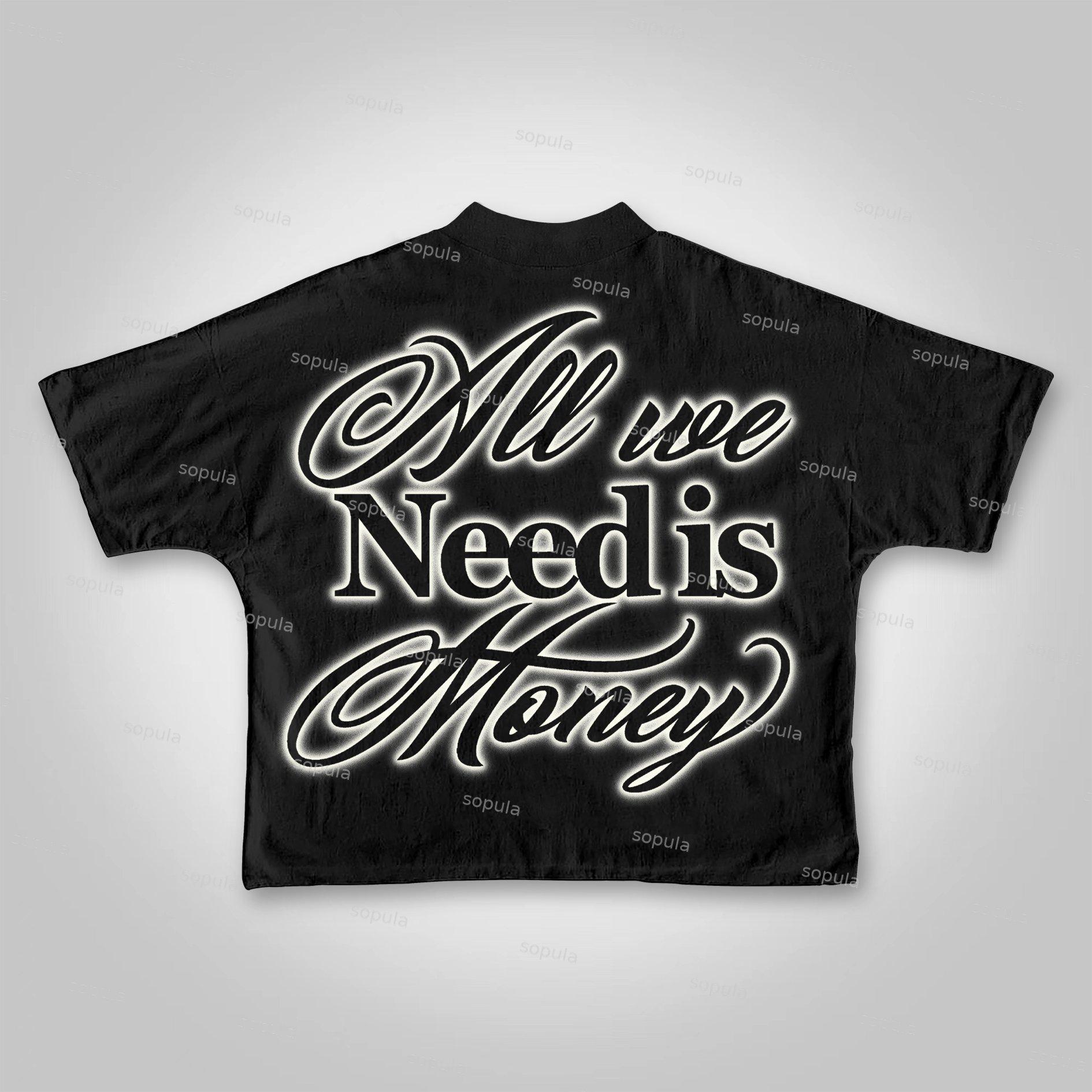 Sopula All We Need Is Money Cropped T-shirt Product Image