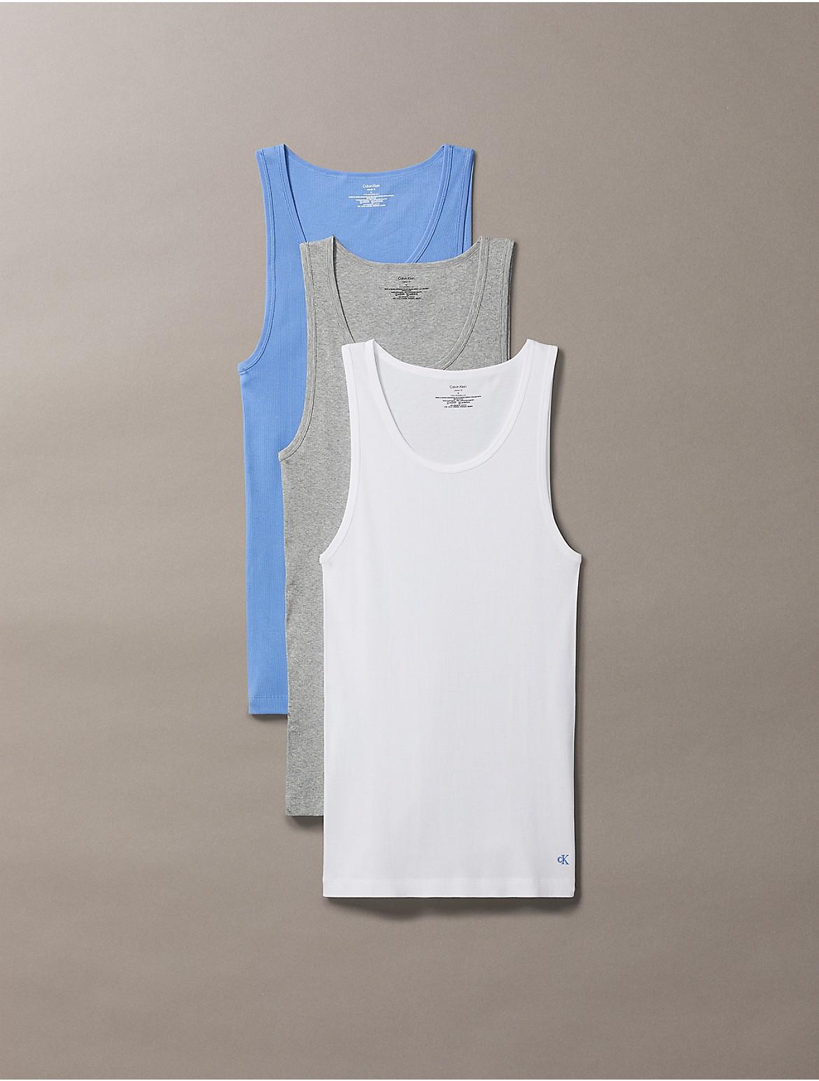 Calvin Klein Mens Cotton Classics 3-Pack Tank Top - Multi Product Image