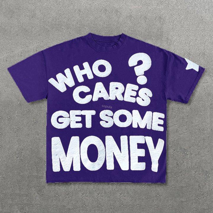 Chasing Money Graphic Print Cotton T-Shirt Product Image