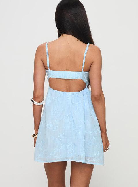 Granno Mini Dress Light Blue Petite Product Image