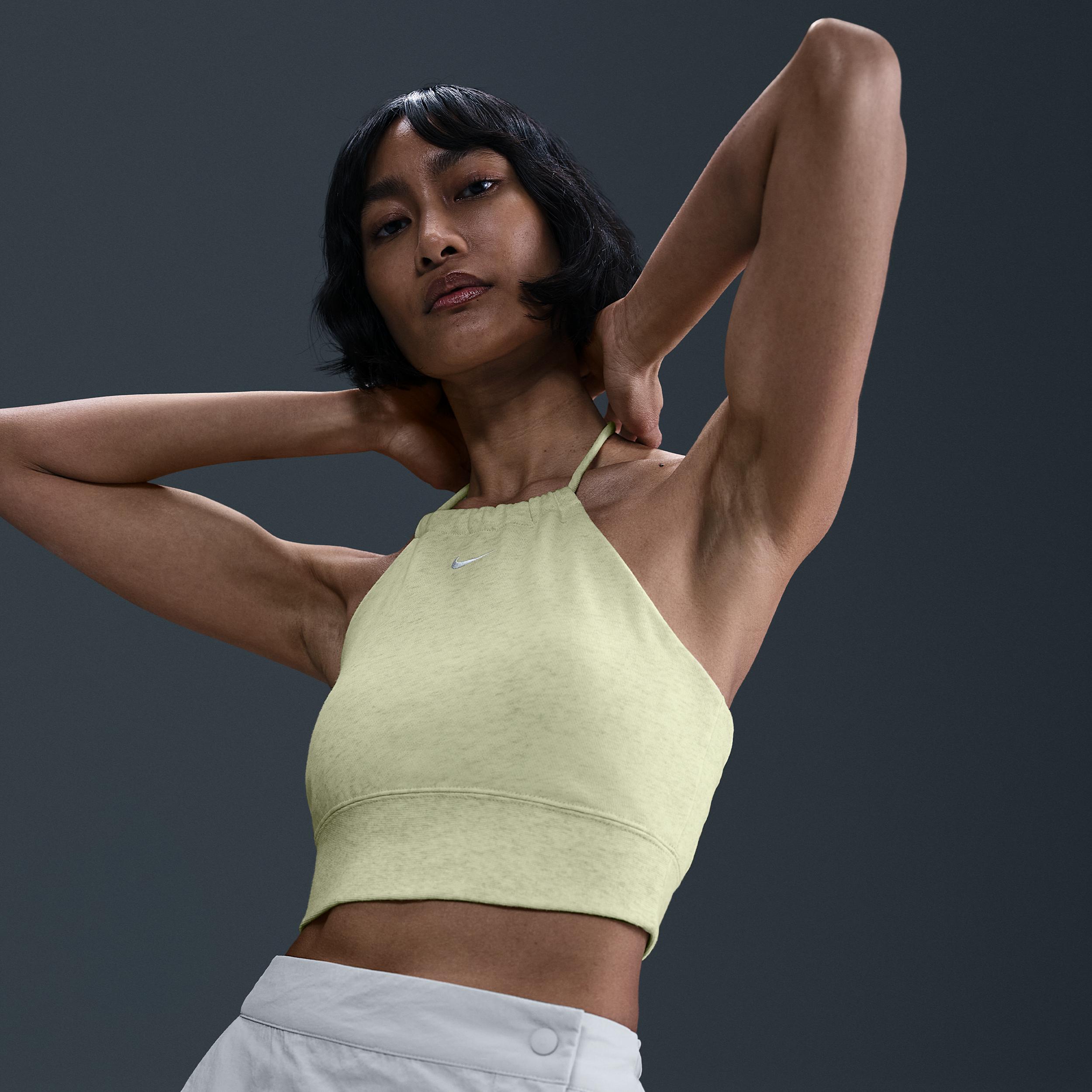 Women's Nike Sportswear Chill Terry Slim Cropped French Terry Halter Top Product Image