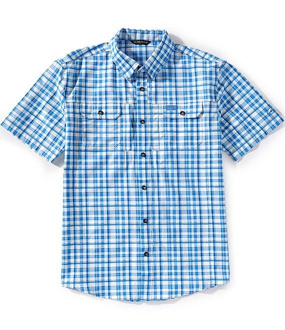 Drake Clothing Co. Short Sleeve Hunter Creek Window Pane Plaid Shirt Product Image