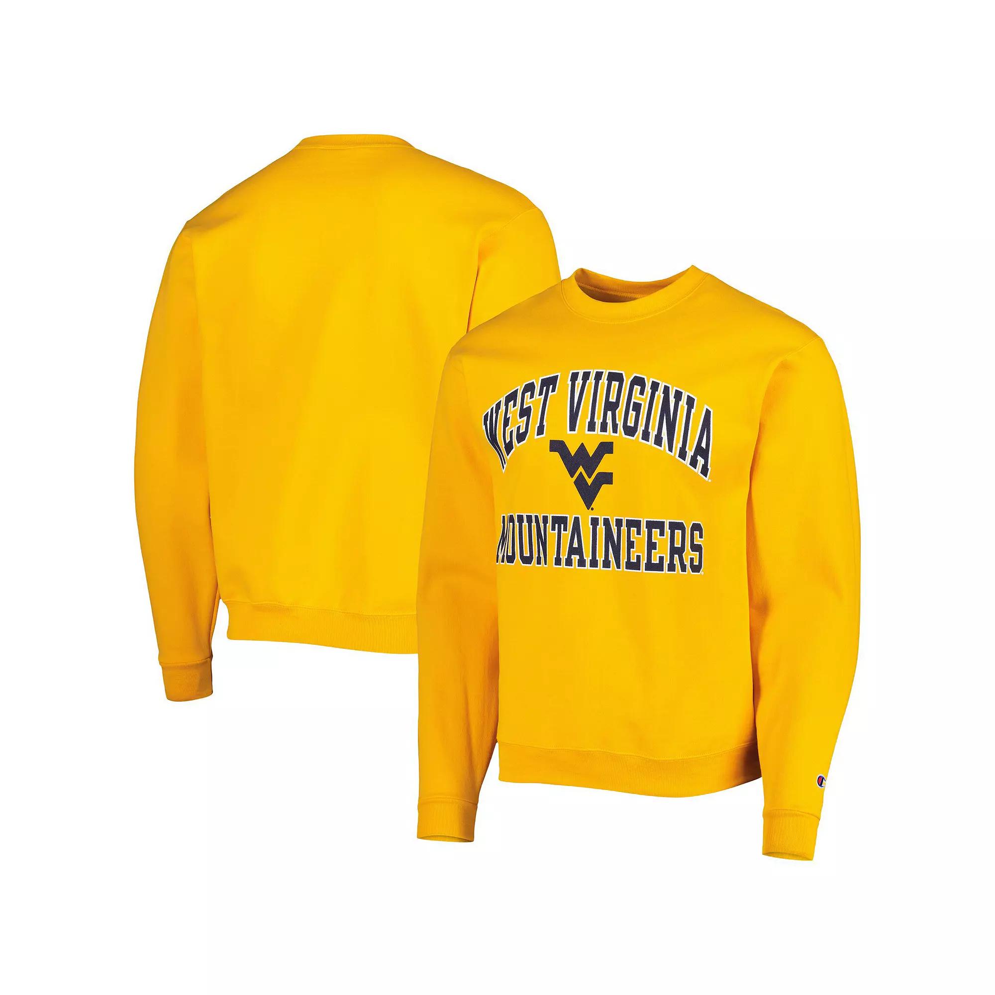 Men's Champion Gold West Virginia Mountaineers High Motor Pullover Sweatshirt,  Product Image