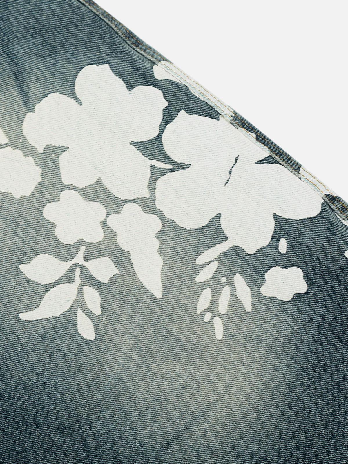 Aelfric Eden Floral Graphic Longline Jorts Product Image