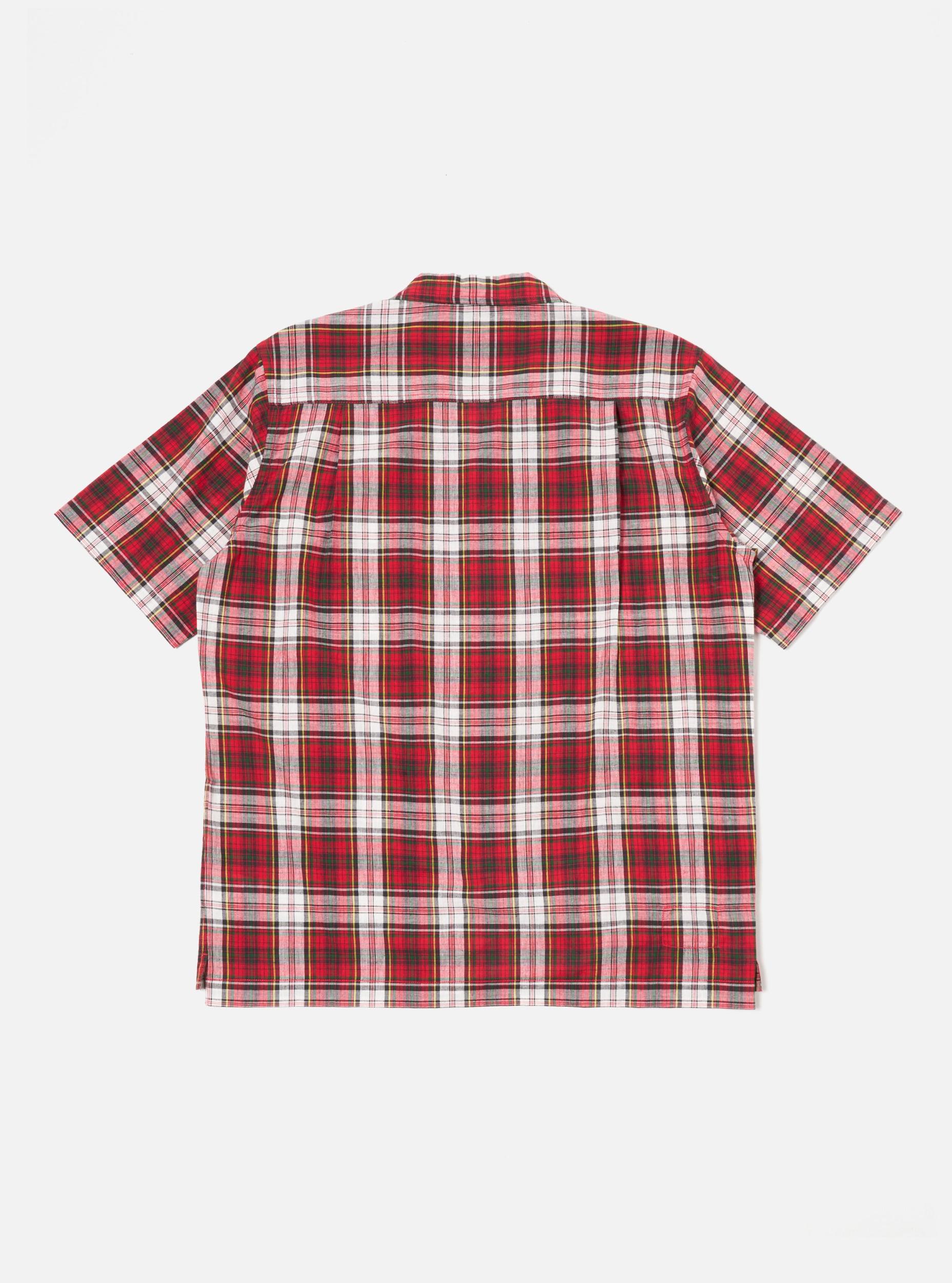 Short Pyjama Set in Red Madras Check Product Image