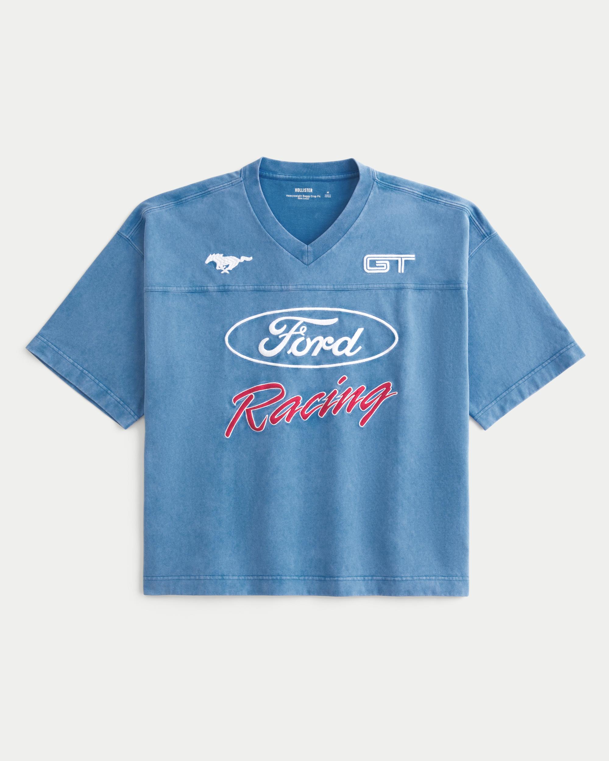 Baggy Heavyweight Crop Ford Graphic Tee Product Image