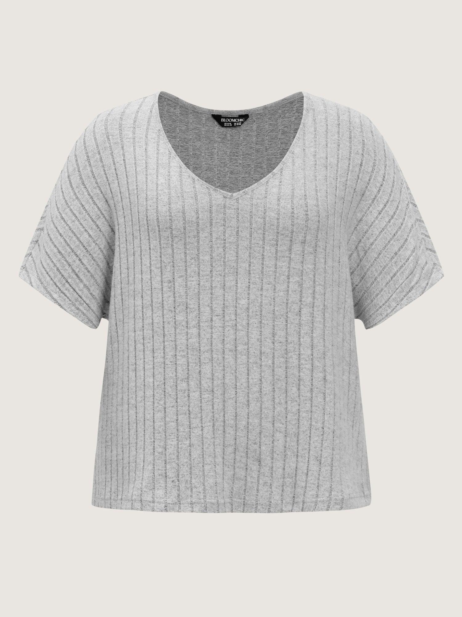 Stretchy-Fit Ribbed Texture Lounge Set Female Product Image
