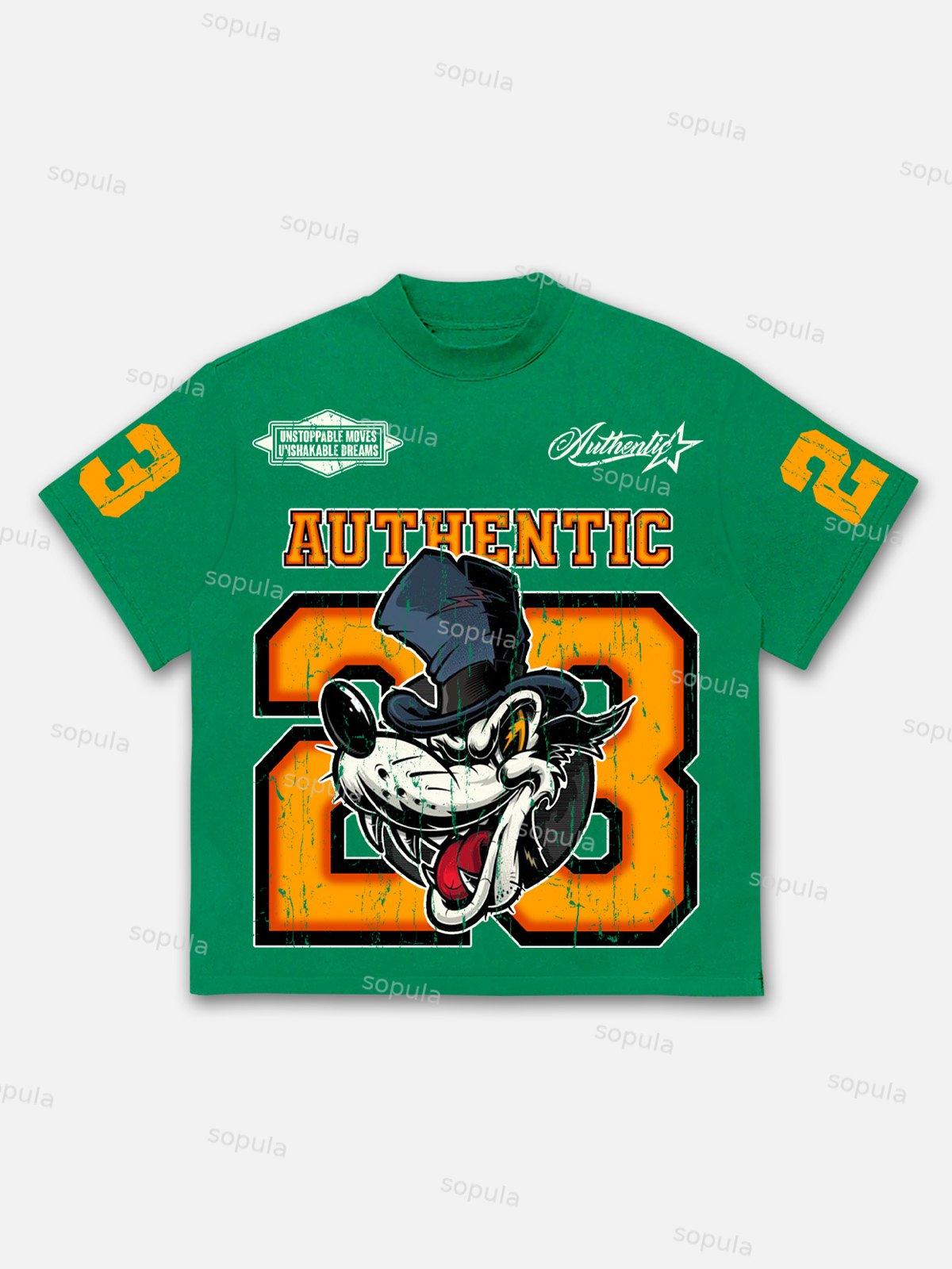 Streetwear No. 23 Y2k Hip Hop Gothic Cotton T-shirt Product Image