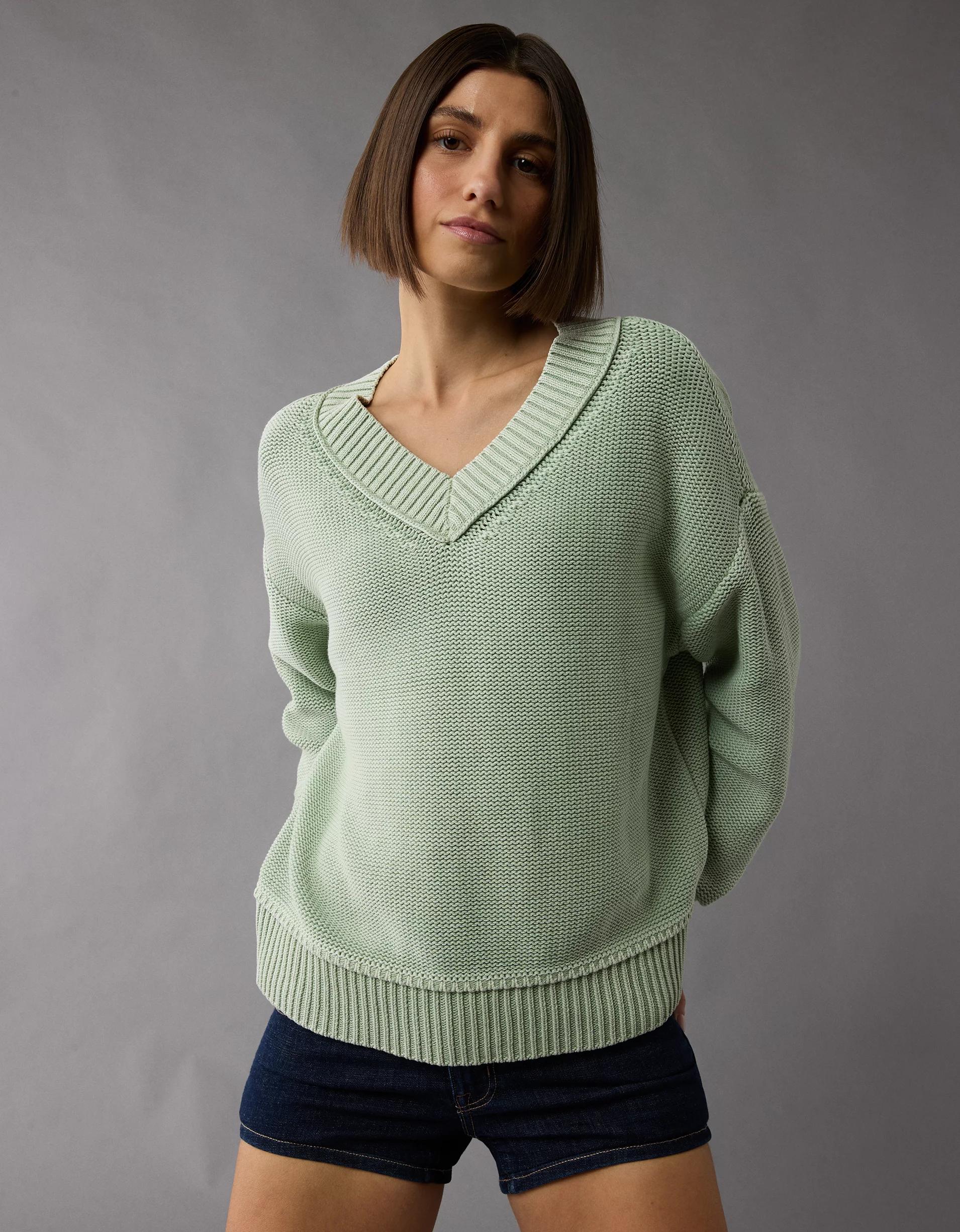 AE Long Weekend V-Neck Sweater Product Image