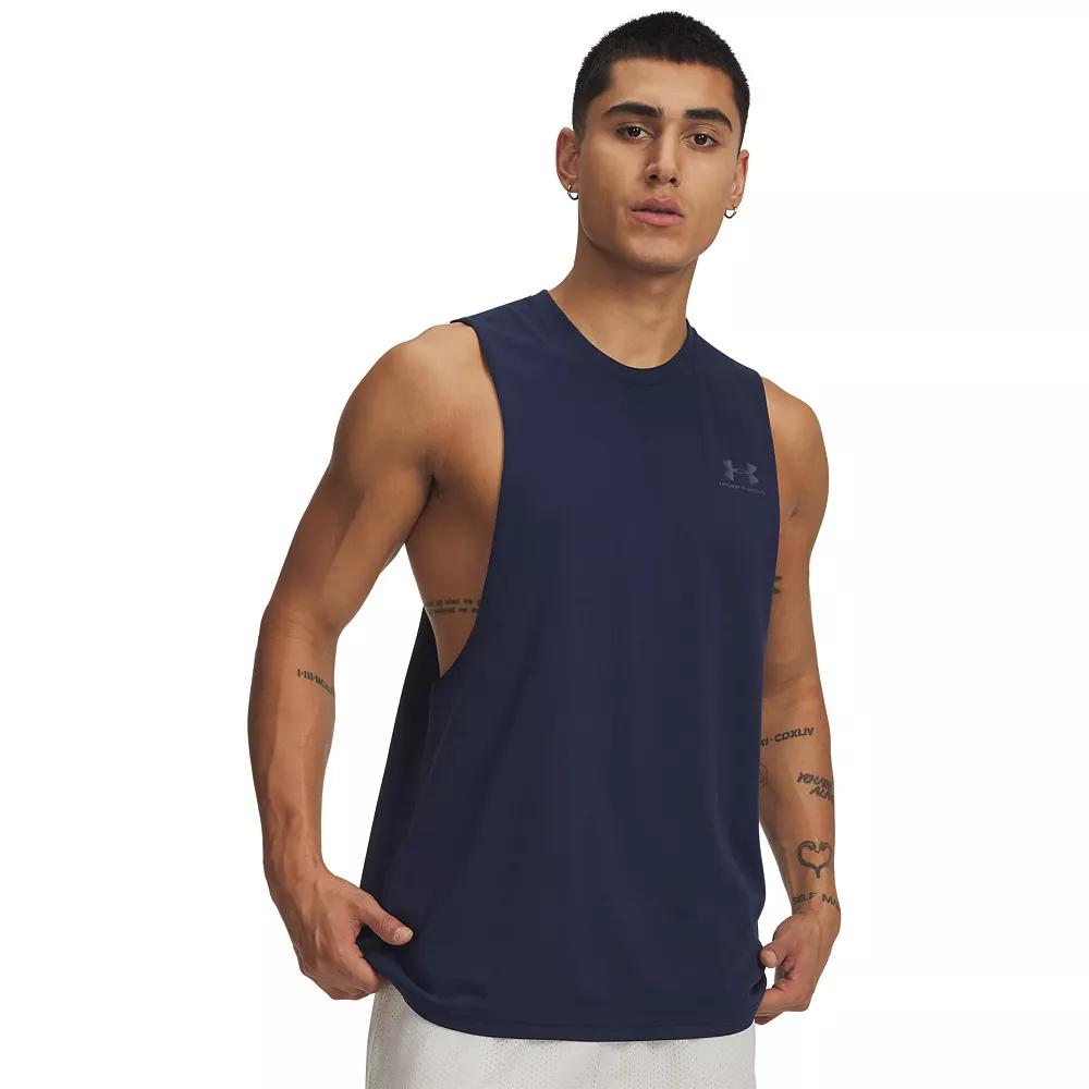 Men's Under Armour Left Chest Cut-Off Tank Top,  Product Image