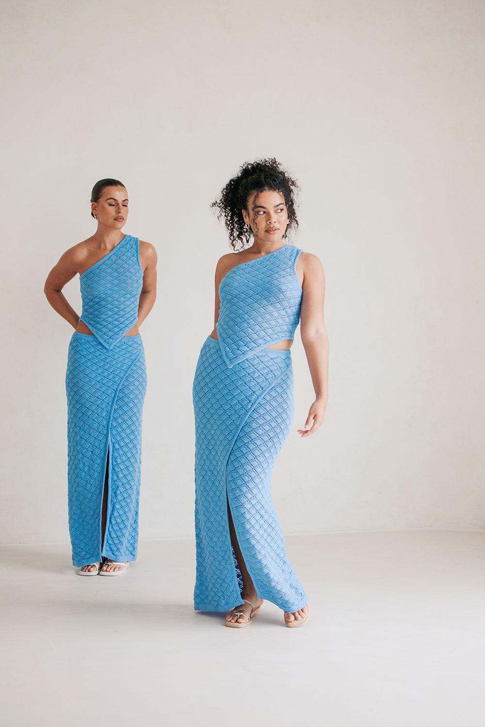 Ria Skirt - Blue Product Image