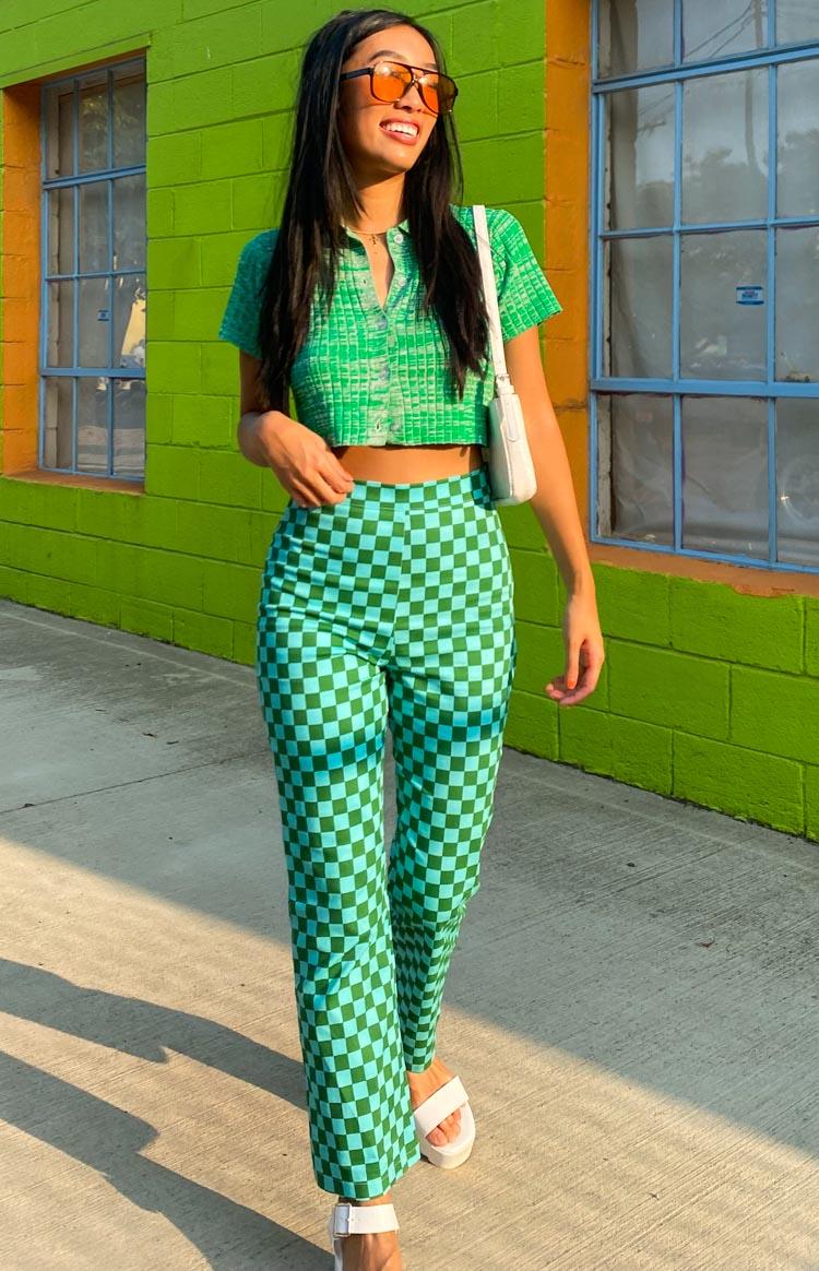 Beth Knit Polo Green Product Image